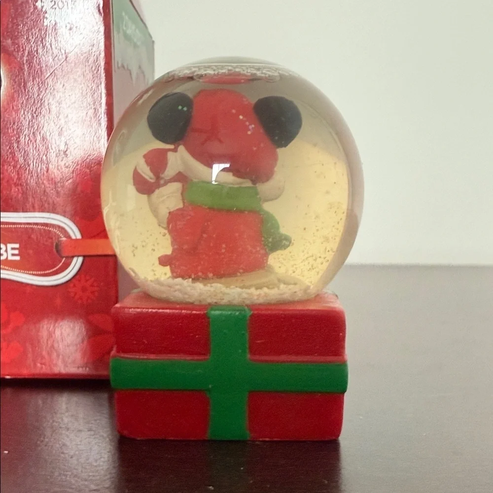 Disney Holiday Mickey Mouse Snow Globe 2013 Special Edition Collectible